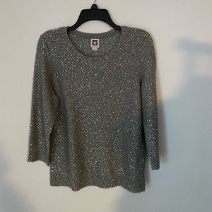 Ann Klein sweater with sparkles
